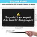 2Pack Magnetic Board,17.1" x 11.8" Magnet Display,for Magnets and Bulletin Board,Suitable for Wall, Refrigerator, Compartment, Cabinet etc,Comes with Dual Lock Tape for Easy Hanging (Black