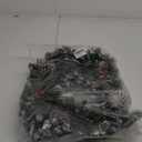 Christmas Wreath,Prelit Christmas Wreath for Front Door Outside,with Pine Cones, Red Berries,Lighted Farmhouse,50 LED Porch Decor(18 in)