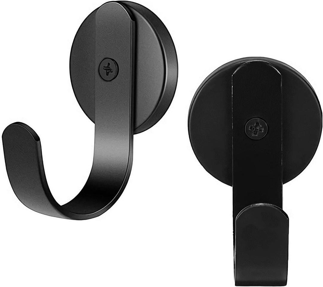 Elleiffina Magnetic Hooks Heavy Duty Magnet Hook Hanging Small Strong Magnet Hook Wreath Hangers for Metal Door Refrigerator or Wreath Hanger 2pcs