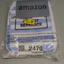 Blue Striped Ruffle Makeup Bag Large Travel Cute Checkered Cosmetic Toiletry Bag with Zipper for Women Girls, Toiletry Pouch Make up Organizer Gift