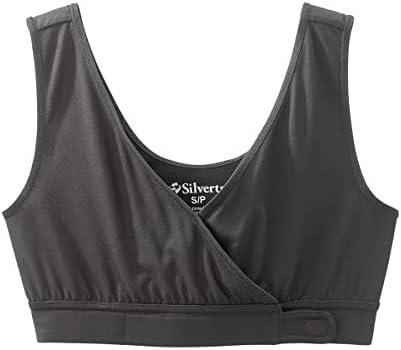 Silverts Front Closure Bra - Comfortable Adaptive Front Clasp Bra for Elderly - Wide Straps, Underwire & Padding Free LG
