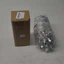 50 FT Christmas Decorations Tinsel Garland, Christmas Snowflake Garland Xmas Shiny Twist Metallic Garlands Decorations for Xmas Tree Home Indoor Outdoor Holiday Xmas Party Decor