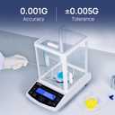 Analytical Balance 500g*0.001g Lab Scale 0.001g Accuracy (500g,1mg) with Windshield with RS232 Interface High-sensitivity sensor High Precision Laboratory Scale Laboratory Balance