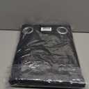 NICETOWN Pitch Black Solid Thermal Insulated Grommet Blackout Curtains/Drapes for Bedroom Window (2 Panels, 42 inches Wide by 63 inches Long, Black)