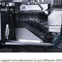 Lian Li ATX PC Case 4 Slots Vertical GPU Kit (VG4v4) - Premium Gen 5 Riser Cable PCI-E 5.0 x16-200mm, PCIe 3.0/4.0 Compatible, Adjustable Position - Fits Most PC Cases (VG4v4 Black)