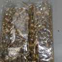 24 Feet Exquisite Christmas Tree Decor Acrylic Beads Xmas Tree Garland Multicolor Glitter Hanging Bead Decorations Garland for Trees Indoor Outdoor Home Decor Use(Gold)