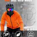 Labeol Winter Balaclava Ski Mask with Breathable Mesh Mask, Warm Face Cover for Men Women Cold Weather Skiing Cycling (Black)