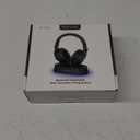 Wireless Headphones for TV Watching, TV Headphones Wireless for Seniors with Transmitter Charging Base, Over Ear Bluetooth Headset No Audio Delay, HiFi Stereo, 65H Playtime, Gifts for Parents/Elderly (Black)