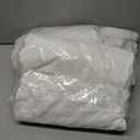 Alishomtll PU Chair Covers Set of 4/ 6 Leather Stretch Universal Chair Slipcovers Waterproof Elastic Dining Room Chair Covers Washable Chairs Protection for Kitchen Restaurant Hotel (White, 6 pcs)