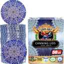 Wide Mouth Canning Lids - Mason Jar Lids Canning Supplies (50pcs.)