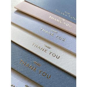 RUN2PRINT (36 Pack Thank You Cards With Envelopes & Foil Stickers - Elegant Dusty multicolored Emboss Gold Foil Pressed - Blank Notes Wedding, Bridal, Baby Shower, Business and Formal All Occasion Cards
