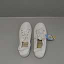 Women's Slip On Canvas Sneaker Low Top Casual Walking Shoes Classic Comfort Flat Fashion Sneakers (7, White)