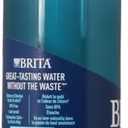 Brita Hard-Sided Plastic Premium Filtering Water Bottle, BPA-Free, Reusable, Replaces 300 Plastic Water Bottles, Filter Lasts 2 Months or 40 Gallons, Includes 1 Filter, Sea Glass - 26 oz.