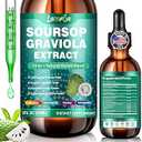 Soursop Bitters Liquid 10-in-1 with Ashwagandha, Black Seed Oil & Turmeric, Gotu Kola for Immune Support, Gut Health, Cell Regeneration & Antioxidant, Vegan, Non-GMO, Sugar-Free, 2 Fl Oz
