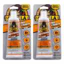 Gorilla Max Strength Construction Adhesive, Clear Glue, 2.5 Ounce Squeeze Tube (Pack of 2) - Gap Filling and Waterproof