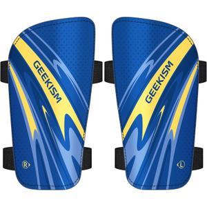 Soccer Shin Guards for Youth Kids Toddler - Soccer Shin Pads for Teens & Men, Protective Football Gear for 3-16 Years Boys Girls & Adult, World Cup Lightweight Soccer Equipment