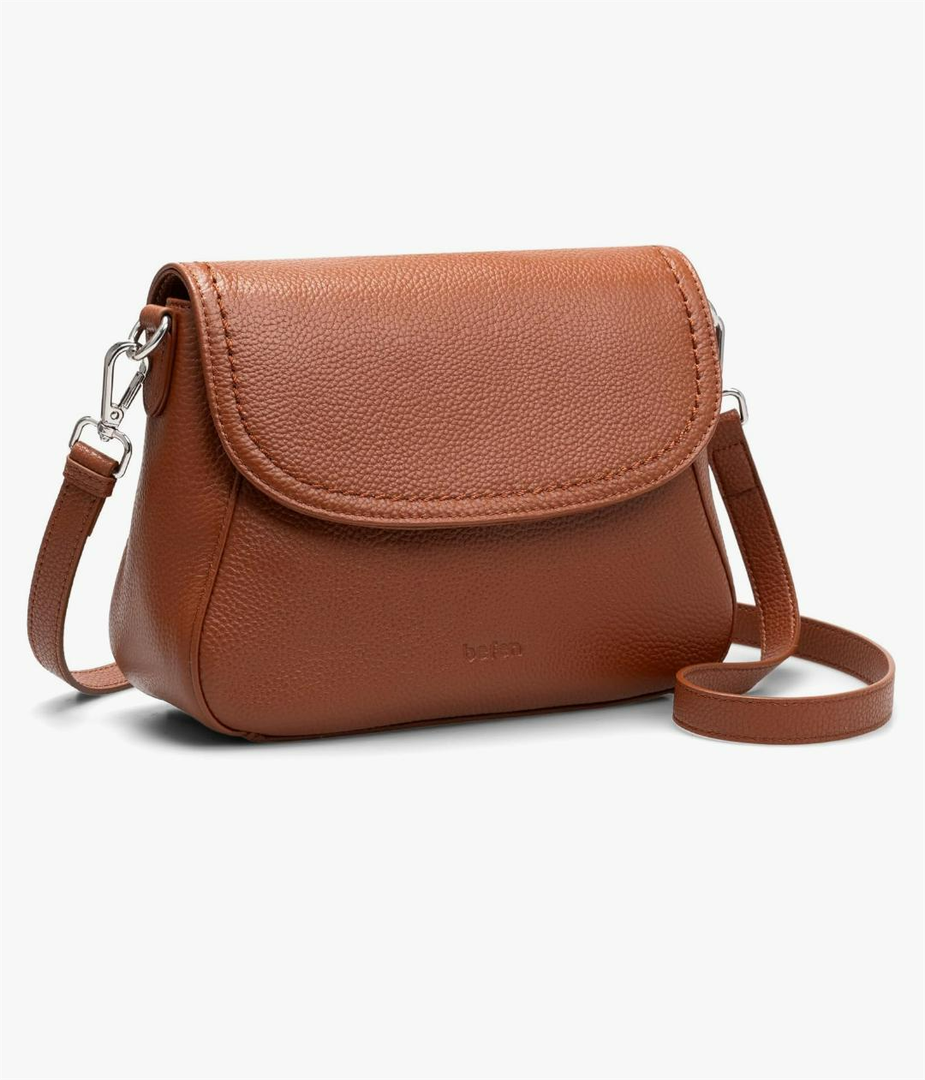 befen Genuine Leather Saddle Crossbody Bags for Women with RFID Blocking, Small Flap Cross Body Purse Hangbags