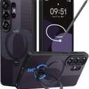 CASEKOO Geo Purple for 26U Case with 360 Spin Magnetic Stand [Fit for MagSafe] [18FT MIL-STD Protection] Shockproof Invisible Ring Holder Matte s26U Phone Case 6.9'' (Two-Tone Purple)