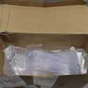 Tessco for you 400 Pcs Mini Appetizer Plates Set Including 200 Disposable Dessert Plates Assorted Shape 100 Mini Plastic Forks 100 Plastic Spoons for Party (Classic Style, Clear)