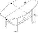 Furinno Simple Design Coffee Table, Dark Brown