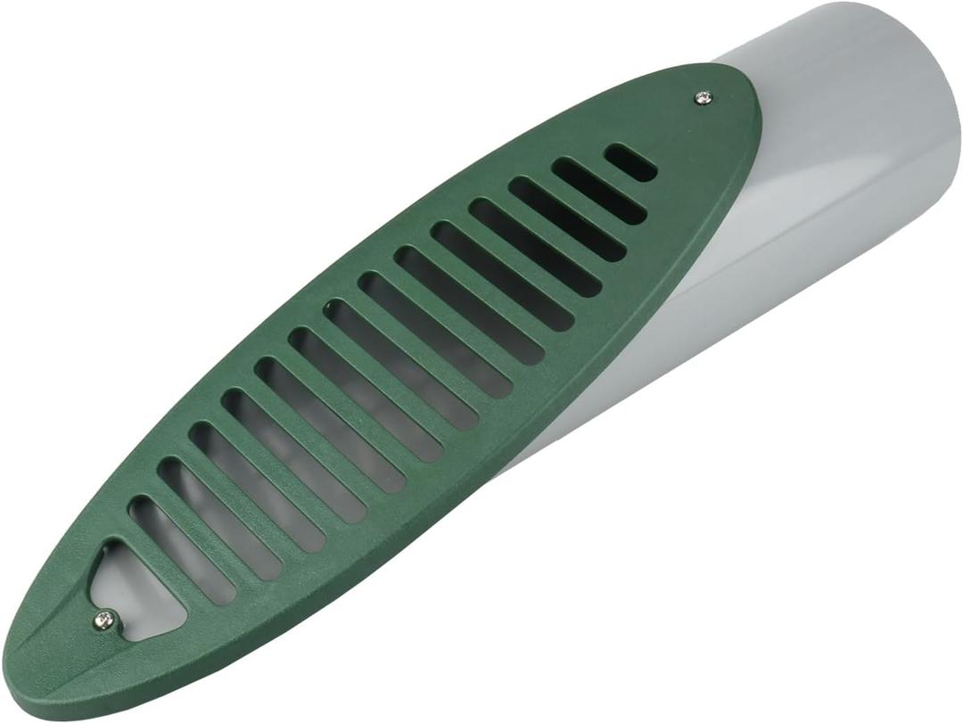 4 Inch Green Angled Drain Grating Yard Drain, Yard Drainage Pipe,Grating Drain Compatible with 4-inch Connection,Yard Drainage Emitter for Downspout Extension (4 Inch Green Angled Drain)