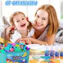 Magic Water Elf Toy Crafts Kits with Tablecloth for Kids - Squishy Maker Aqua Fairy Water Gel Kit with 14 Magic Gels+12 Molds DIY Water Pets Christmas Craft Gifts for Kids Boys Girls Ages 5-12