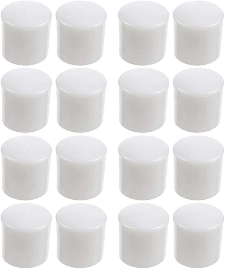 16 Pcs Premium Rubber Door Stop Stud Replacement Tips  Doorstopper Bumpers, Springe Hinge End Caps for Wall & Floor Protection  Universal Size (White)