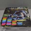 Upgraded Portable Folding Stool, Camping Retractable Seat for Adults Outdoor, Travel, Barbecue, Fishing, Waiting in Line Lightweight Chair 2023 Second Generation (Black)