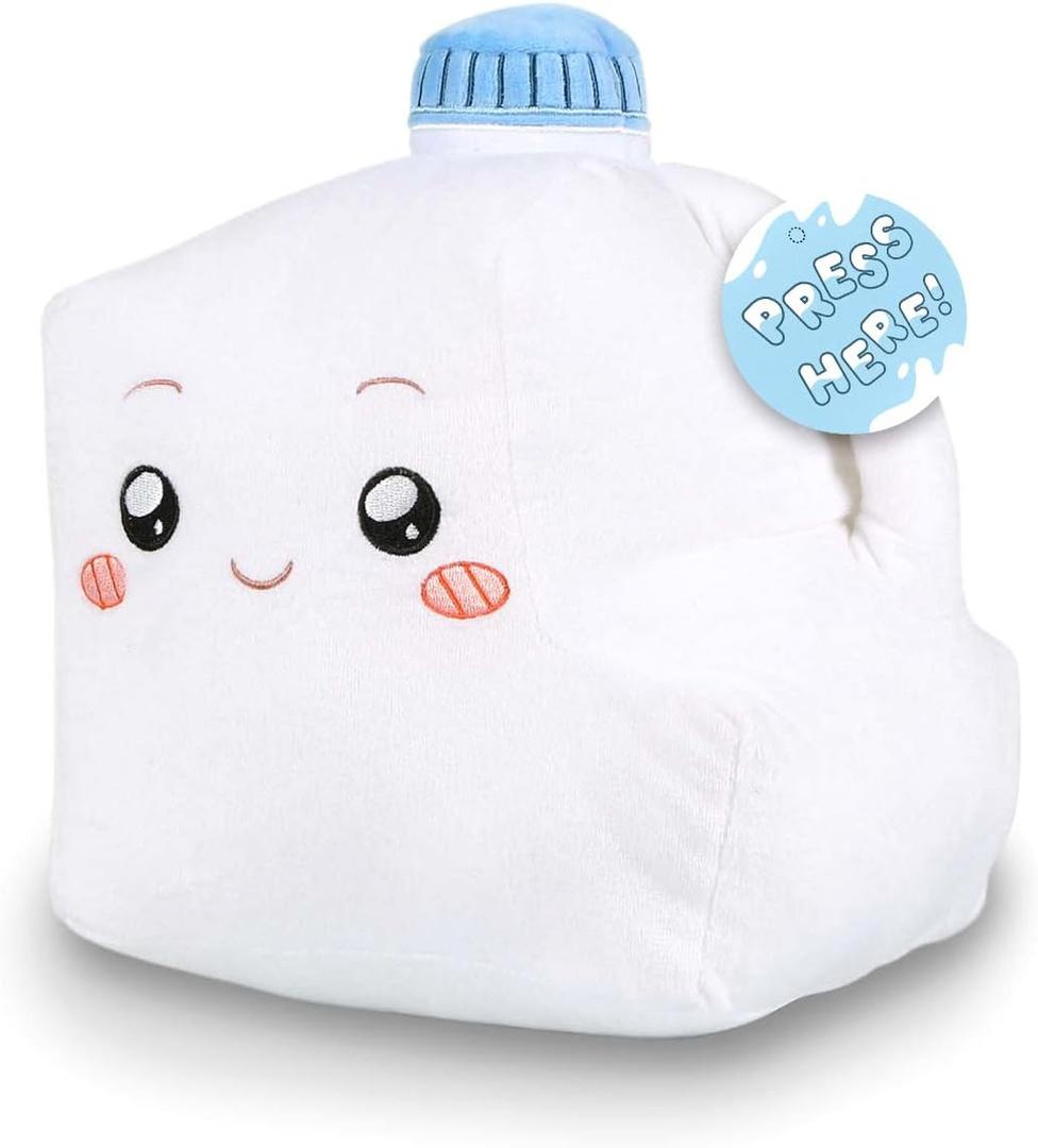 LankyBox Official Merch - Milky Plush Toy with Singing Voice Box - Milky Lanky Box Plushy - Large Cute Plushies