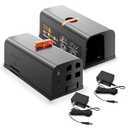 Electric Mouse Trap, 2 Pack Indoor Reusable Electric Mouse Trap Zapper with Anti-Escape Design & Dual Power, Electronic Rat Trap with No-Touch Cleaning for Kitchen, Garage : Patio, Lawn & Garden