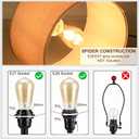 PATIKIL 10 Inch E26 E27 Lamp Shade Ring Frame with European Fitter, 3 Pack Lampshade Holder Wire Frame DIY Drum Ring for Table Floor Lamp White