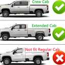 STSEV01 Rear Spoiler Cab Roof Wing Fit for Chevy Silverado 2500 1500 GMC Sierra 1500 2020-2026 Accessories LT/LTZ/RST/ ZR2/ Custom/High Country (Crew Cab or Extended Cab Only), Add-on Top Wing Lip