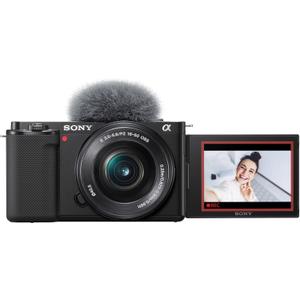 Sony Alpha ZV-E10 - APS-C Interchangeable Lens Mirrorless Vlog Camera Kit - Black