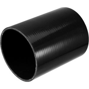 uxcell 4.5" ID 6" Length 4-Ply Reinforced High Temp Straight Coupler Silicone Reducer Hose Black for Car Intercooler Intake Piping Straight Silicone Hose