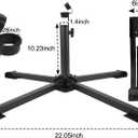 Heavy Duty Foldable Portable Beach Umbrella Stand - Portable Beach Umbrella Base Holder, Adjustable for Courtyard, Garden, Grass, Pool & Outdoor Use