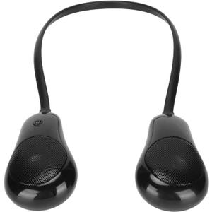 Neckband Bluetooth Speaker, Hands Wearable Speaker, True 3D Stereo Sound Around The Neck Speaker, Portable Neck Bluetooth Soundwear for Home Outdoor(Black)