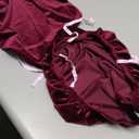 Yikko Velvet Chair Seat Cusion Covers for 14.96-18.89 Inch Office Computer Chair Covers, with Straps Washable Slipcovers Protector, Home, Dining Room Bar Wedding Party Decor (Dark Purple, 2)