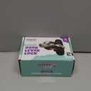 Door Lever Lock (4 Pack) Prevents Toddlers from Opening Doors. 3.25" L * 1.5" W * 4.5" H Easy One Hand Operation for Adults. Durable ABS with 3M Adhesive Backing. Simple Install (Black)