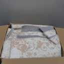 Auemtyn 8'x10' Washable Area Rug - Modern Abstract Large Carpet for Living Room, Bedroom & Dining Room, Stain Resistant, Soft, Non-Slip, Machine Washable, 
Beige