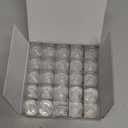 SINGER Class 15 Bobbins for Sewing Machines, Transparent Plastic Bobbins, 50 Count