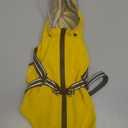 Dog Raincoat: Dog Rain Jacket with Reflective Harness & Removable Hood | Waterproof Dogs Rain Coat Poncho for Small Dogs Puppies (Yellow - S)