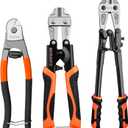 3-Pack Bolt Cutters Set,14" Heavy Duty Bolt Cutter,8"Small Bolt Cutter,8"Wire Cutter,Forged T8 Steel Blade Cutters for Chain/Metal/Screw/Rivet/Fence/Steel Wire with Rubber Grip Handle