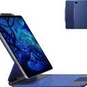 typecase Edge Keyboard Case for iPad Air 13"(M4/M3/M2, 2026/2025/2024) & iPad Pro 12.9"(6th/5th/4th/3rd Gen), Magic Keyboard with 11-Color Backlight, Multi-Touch Trackpad, Pencil Holder, Navy Blue