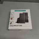 3 x SUANPOT for Samsung Galaxy A35 5G Wallet case with RFID Blocking Credit Card Holder,Flip Book PU Leather Protective Cover Women Men for Samsung A35 Phone case Black