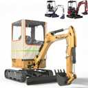 Mini Excavator Cover,45x43x61 in,Window Opening on All Sides, no Need to disassemble for use,Transparent Excavator Cab Enclosure,for Bobcat E20/Kubota U17 etc, 1760-3530 lbs.(Beige)