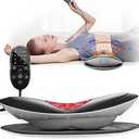 Electric Lumbar Traction Device for Lower Back Pain Relief, Multifunctional Lumbar Stretcher with Dynamic Traction, Red Light Therapy, 8Level Electrotherapy, 3Level Thermal Therapy, Vibration