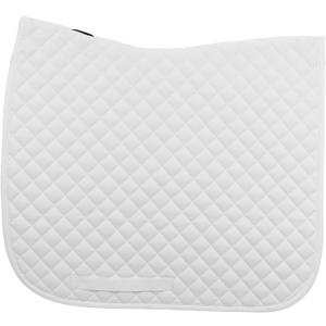 Equinavia Harstad Dressage Saddle Pad | Classic & Durable | Moisture-Wicking Tricot Backing (Horse, White)