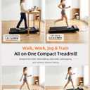 Walking Pad Treadmill with 8% Incline, 2.5HP Quiet Portable Walking Pad, Under Desk Treadmill for Home Office, 265 lbs Capacity, Compact Treadmill for Small Spaces with 15" x 35.4" Belt