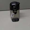 Amazon Basics 3-In-1 Electric Can Opener, Bottle Opener and Knife Sharpener with Stainless Steel Blade, Magnetic Lid Holder, Safe, Easy to Use, Powerful, Sleek Design, 50W, Black