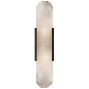 VANZARLA Black Modern Wall Sconces for Living Room, Marble Sconce Wall Light Fixtures for Bedroom, Alabaster Sconce Lighting for Entryway Bathroom, 1 Pack